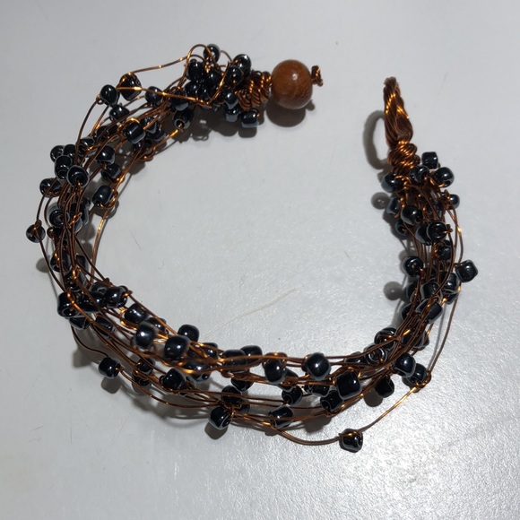Handmade Wire Beaded Bracelet - Picture 3 of 11